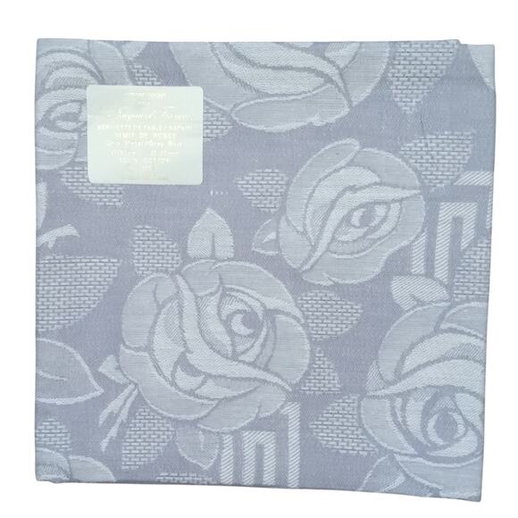 Jacquard Francais Primrose Bordier Lavender Dinner Napkins Roses Set of Four NWT - Picture 12 of 16